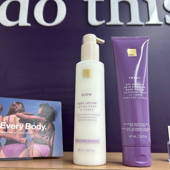 EWC Fragrance-Free Body Lotion and Exfoliant Set (BRAND NEW)Skin Clearing Polish - Picture 2 of 15